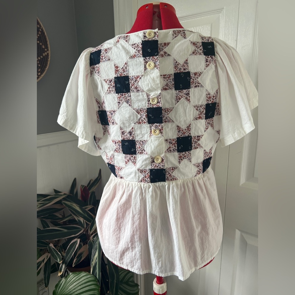 Madewell Patchwork Shirt Nwot - image 2